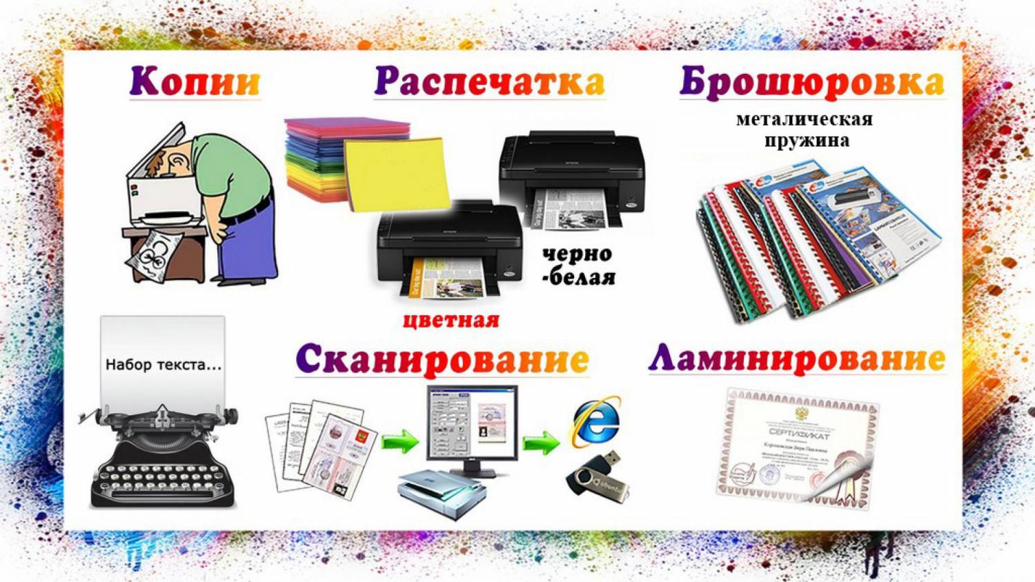 Ксерокопия цветная и черно белая в Певеке